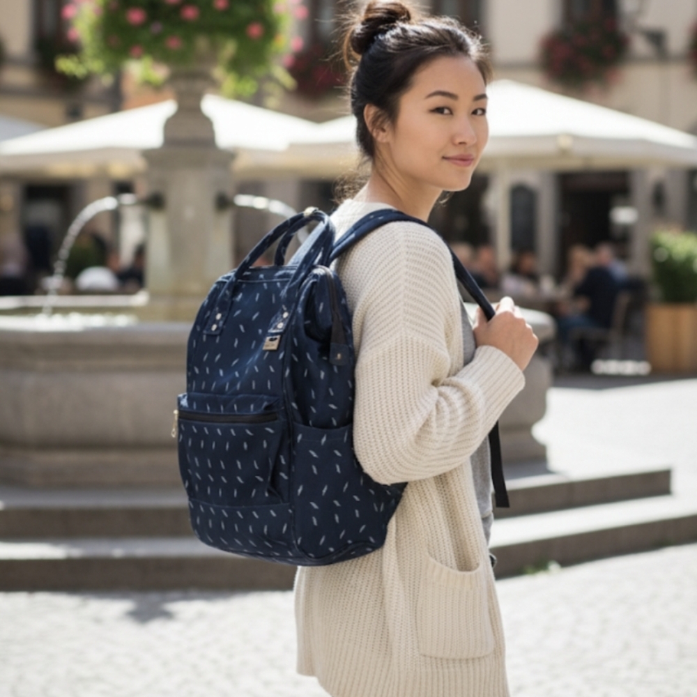 SWISSGEAR Artz Laptop Backpack in Navy Feathers